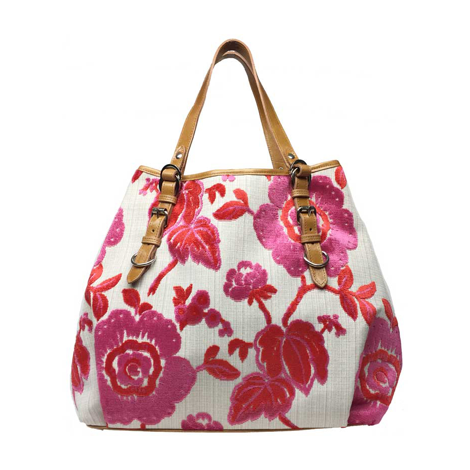 LILLY F2158 CORAL-PINK CHENILLE ROSE - Glenda Gies