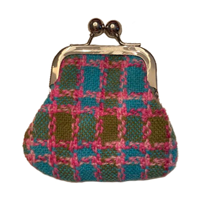 Pink Check Baguette Bag | Scottish Lion